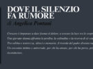NUOVE USCITE: DOVE IL SILENZIO FA RUMORE di ANGELICA PONTANI