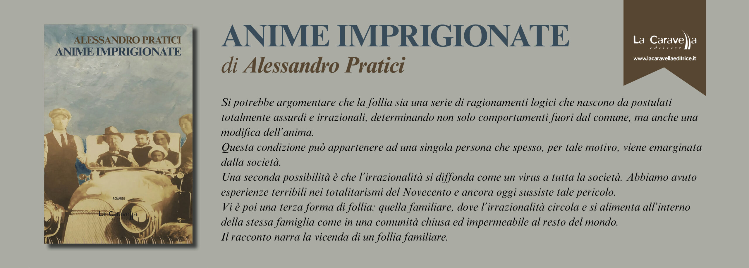 NUOVE USCITE: ANIME IMPRIGIONATE di ALESSANDRO PRATICI