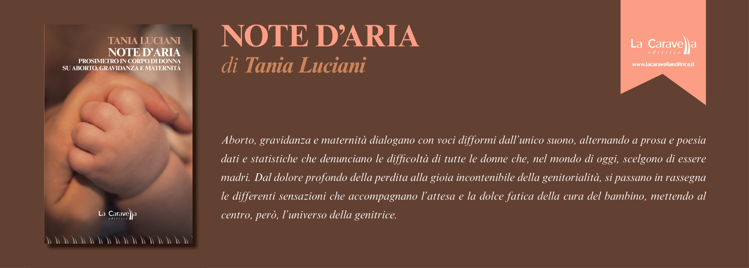 NUOVE USCITE: NOTE D’ARIA – Prosimetro in corpo di donna su aborto, gravidanza e maternità  di Tania Luciani