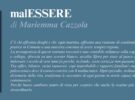 NUOVE USCITE: malESSERE DI Mariemma Cazzola